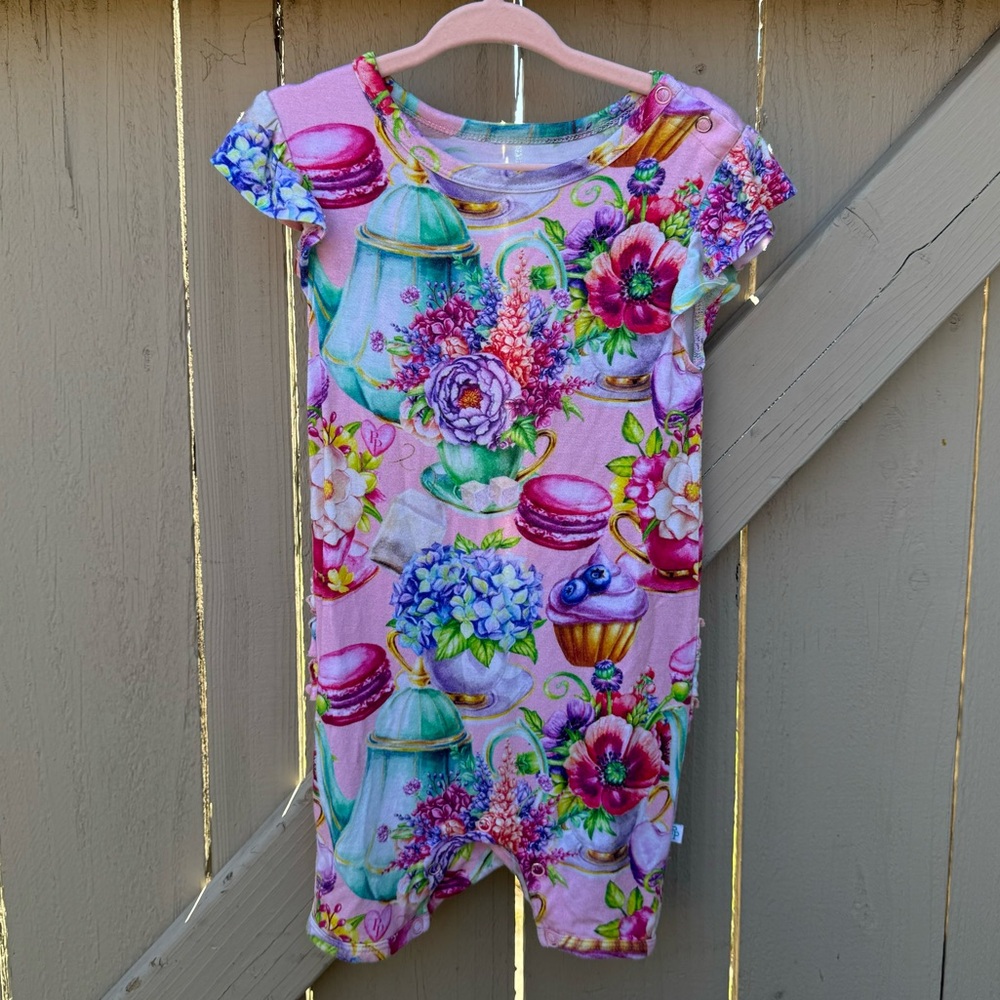 Posh Peanut Elizabeth Short Sleeve Romper